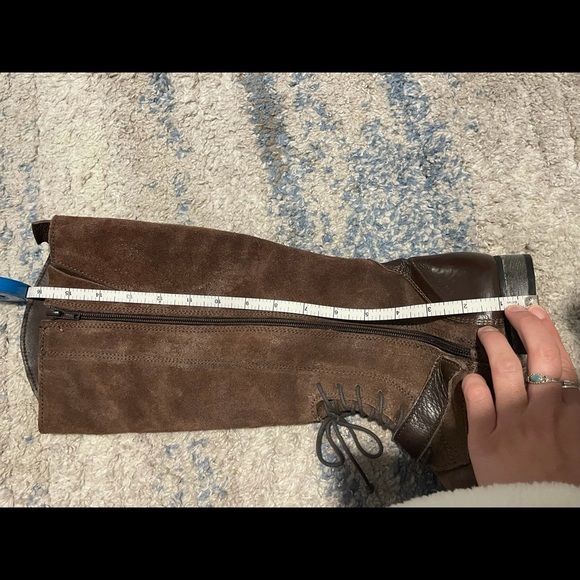 Brown Leather Lace up Boots - Picture 7 of 7